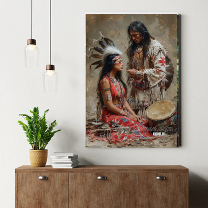 Tribal Midday Waters Canvas