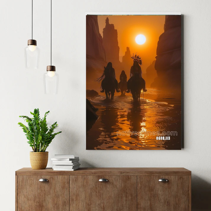 Sunrise Waters Guardian Canvas