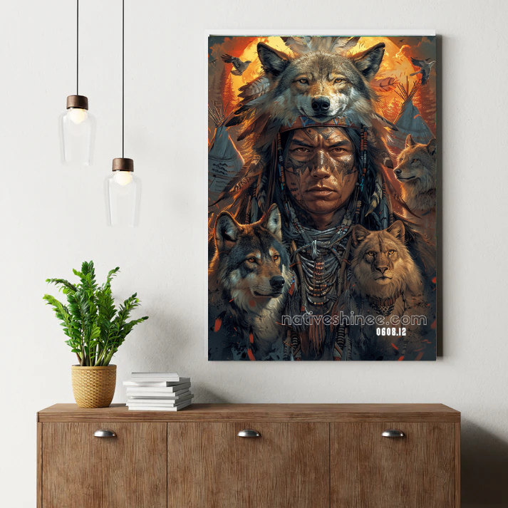 Warrior of the Wild Spirits Canvas