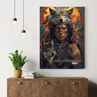Warrior of the Wild Spirits Canvas