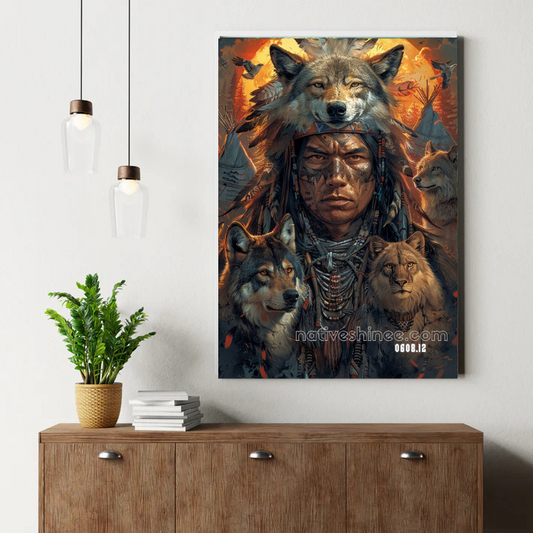 Warrior of the Wild Spirits Canvas