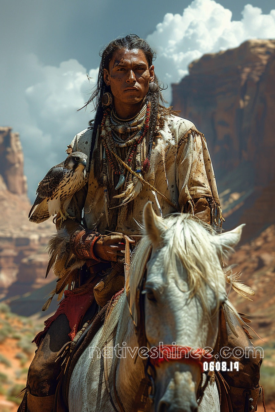 Eagle Rider of the Canyons Canvas