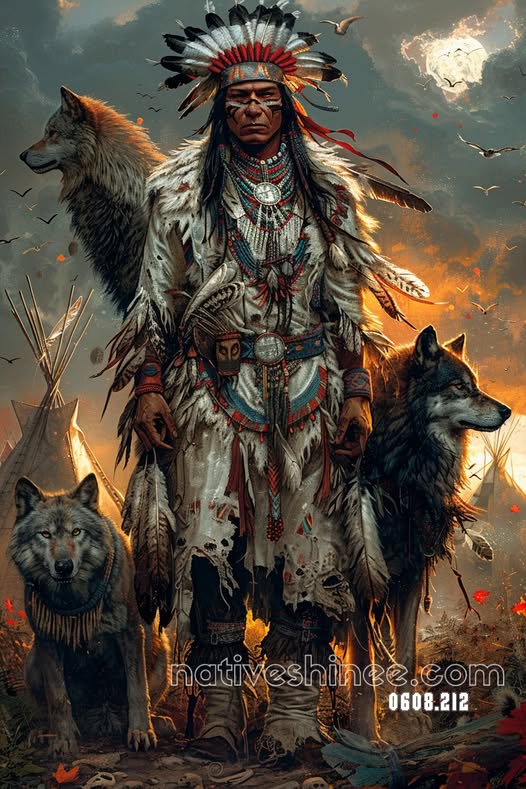 Guardian of the Wolves Canvas