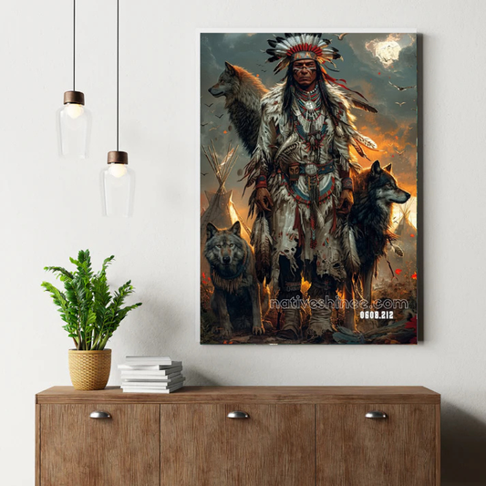 Guardian of the Wolves Canvas