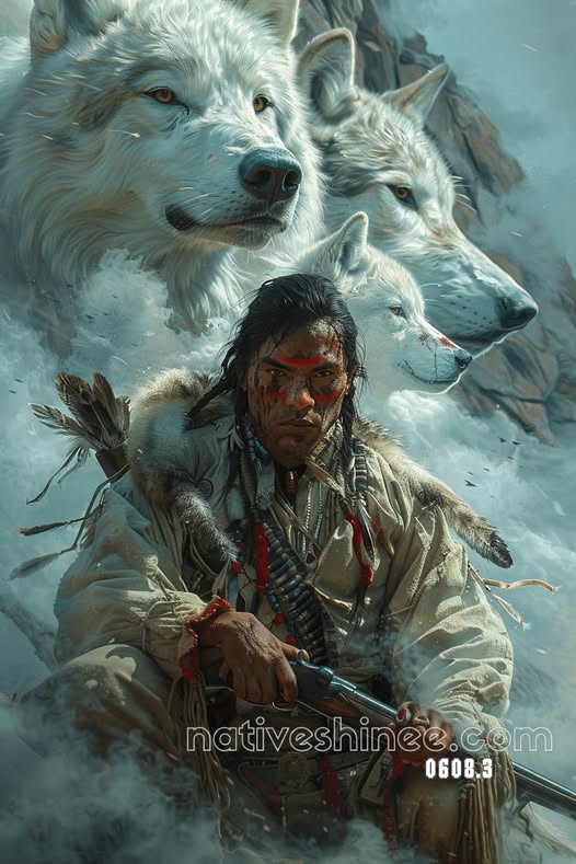 Guardian of the White Wolves Canvas