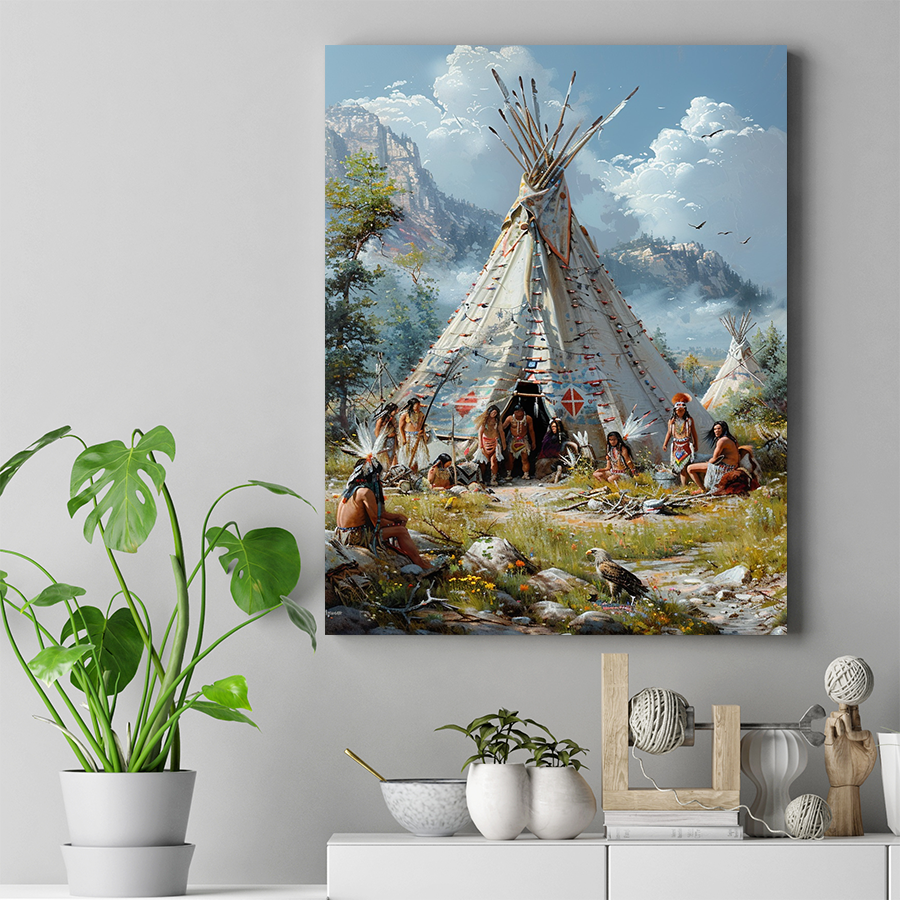 Living Traditions, United Spirits Native American Canvas