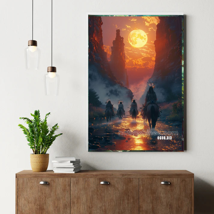 Riders of the Crimson Moon Canvas