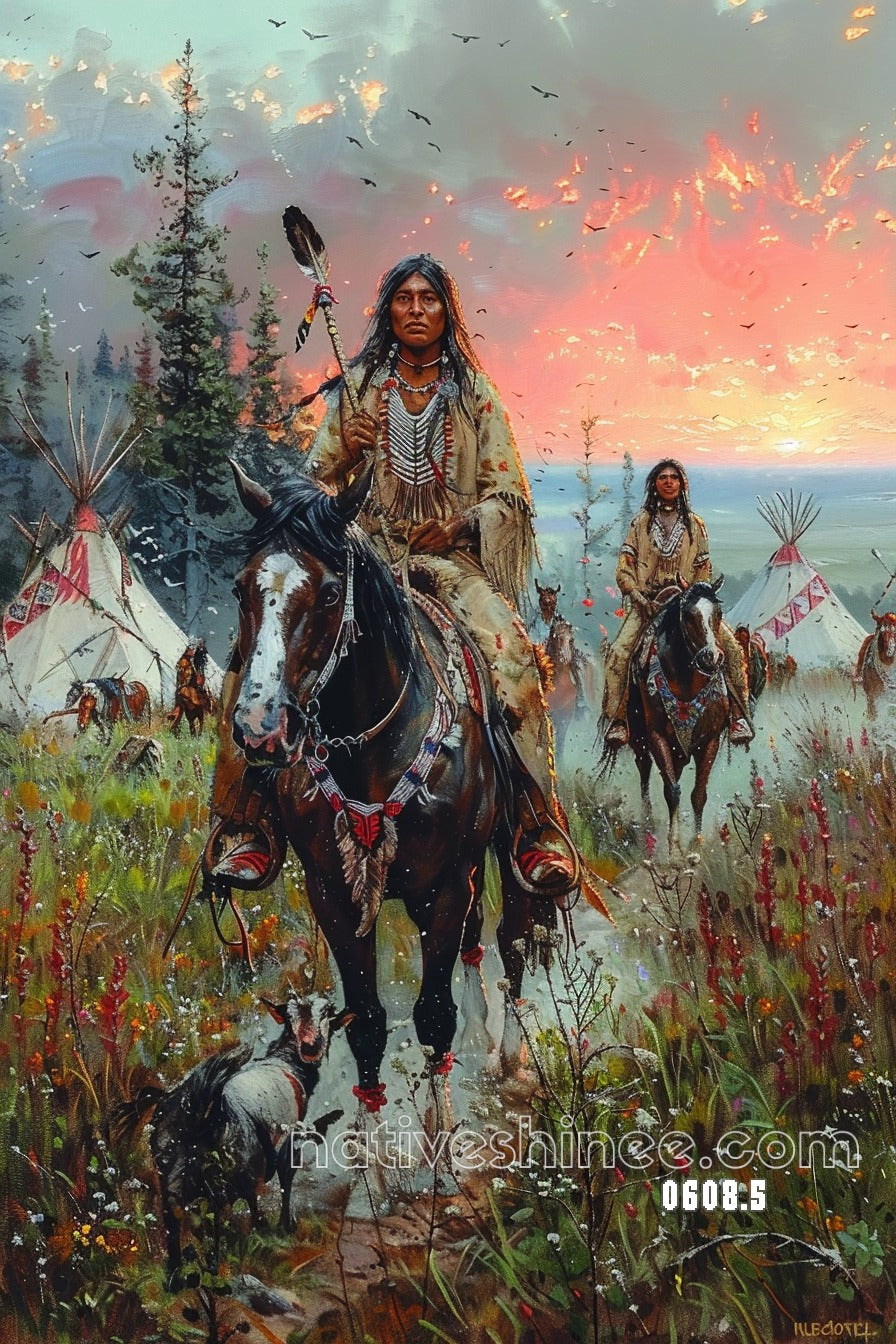 Sunset Riders of the Plains Canvas