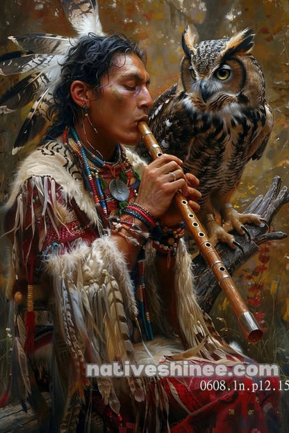 Whispers of the Forest Flute Canvas