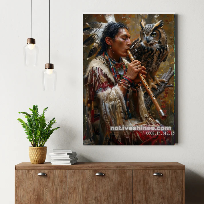 Whispers of the Forest Flute Canvas