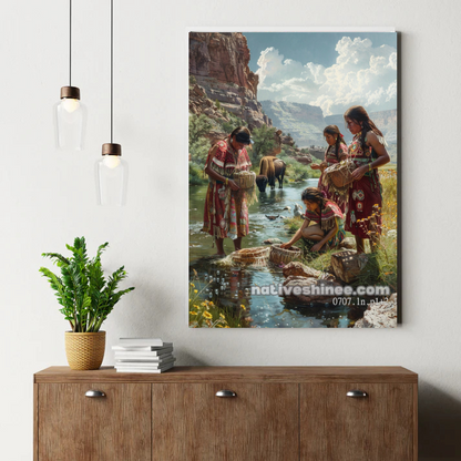 Canyon Dawn Prayer Canvas