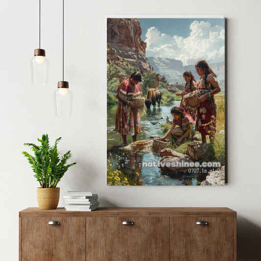 Canyon Dawn Prayer Canvas
