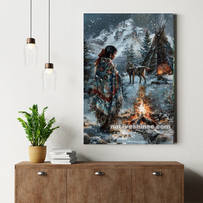 Desert Noon Reflection Canvas