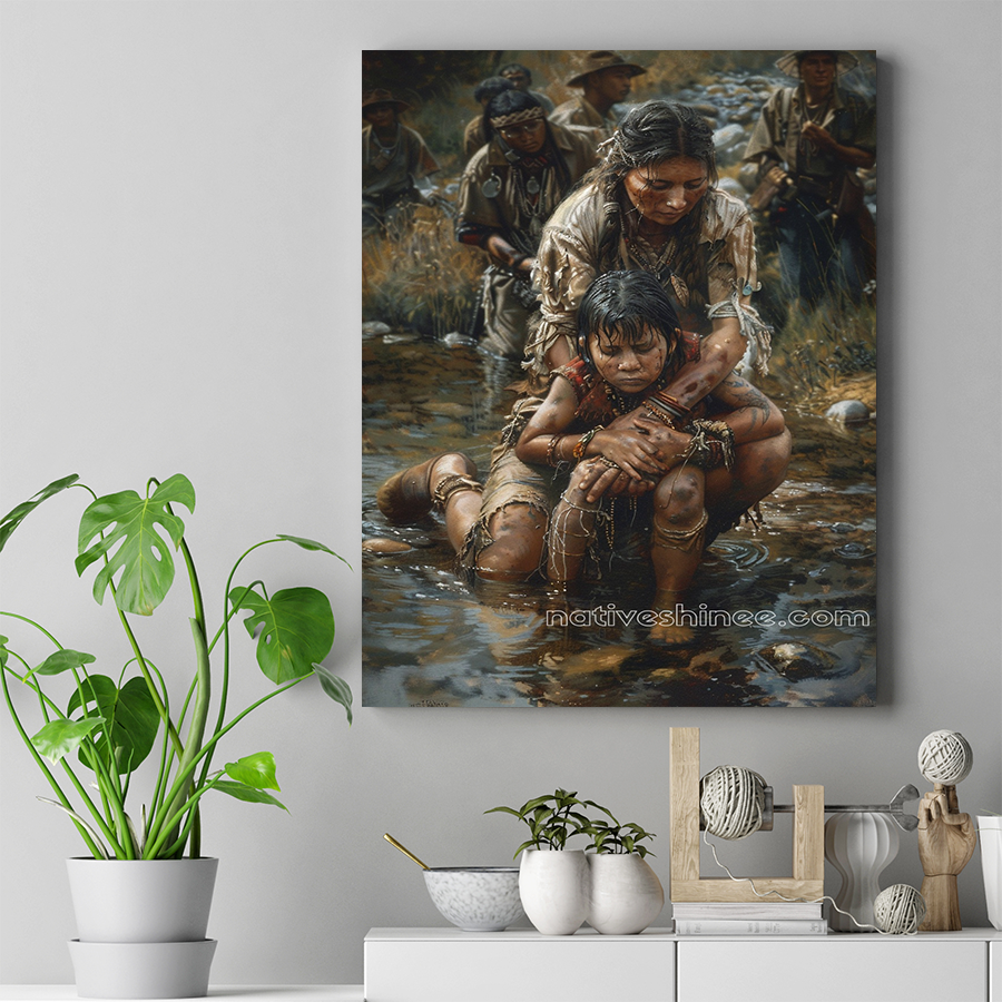 Endurance and Compassion Native American Canvas