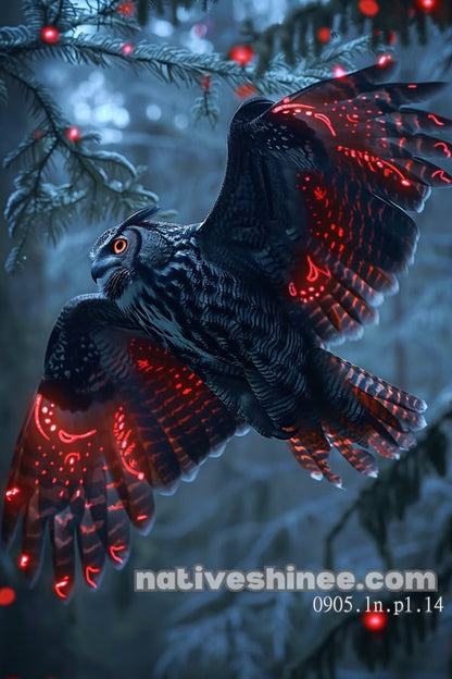 Mystic Owl of the Night Canvas