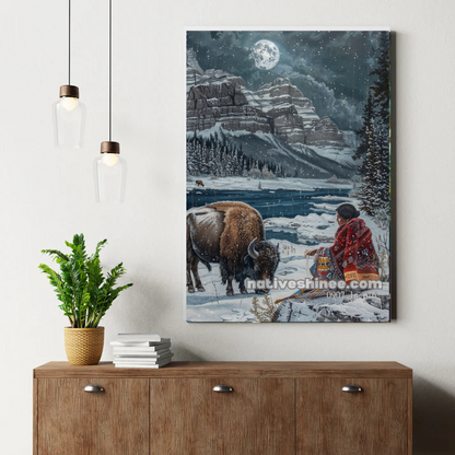 Midnight Plains Ritual Canvas