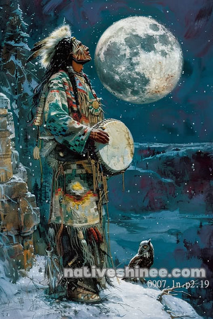 The Spirit Drummer Canvas