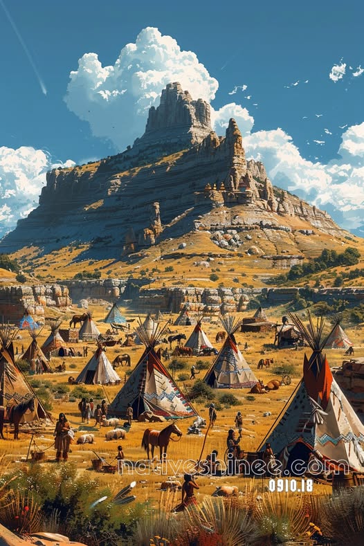 The Great Plains Village Canvas