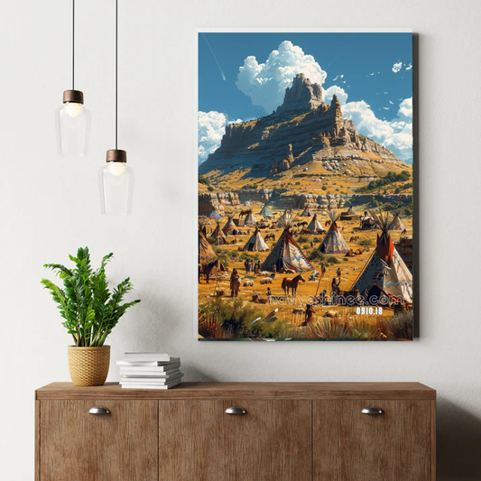 The Great Plains Village Canvas