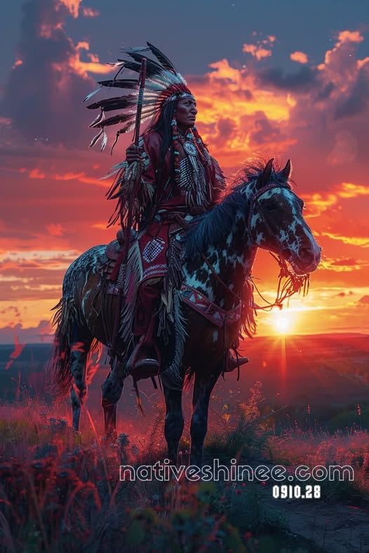 Warrior of the Sunset Plains Canvas