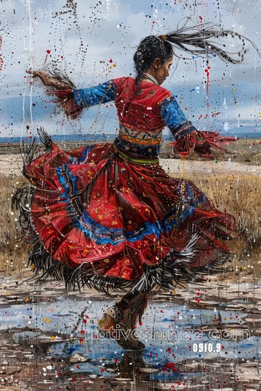 The Dance of Spirit and Earth Canvas