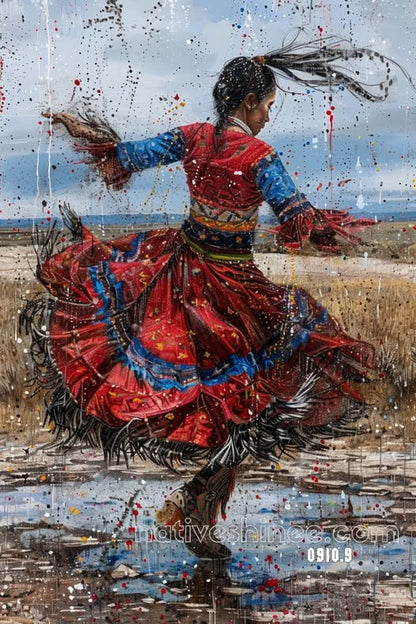 The Dance of Spirit and Earth Canvas