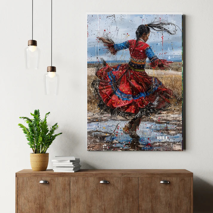 The Dance of Spirit and Earth Canvas