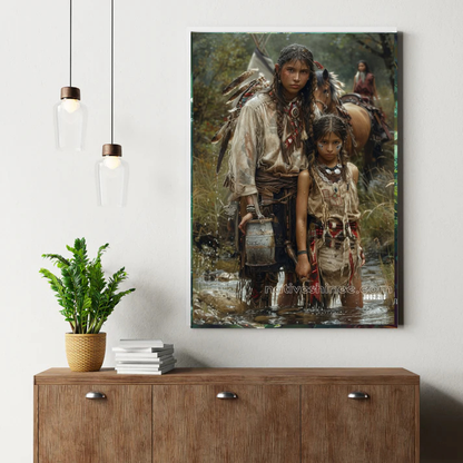Guardians of the River Path Canvas