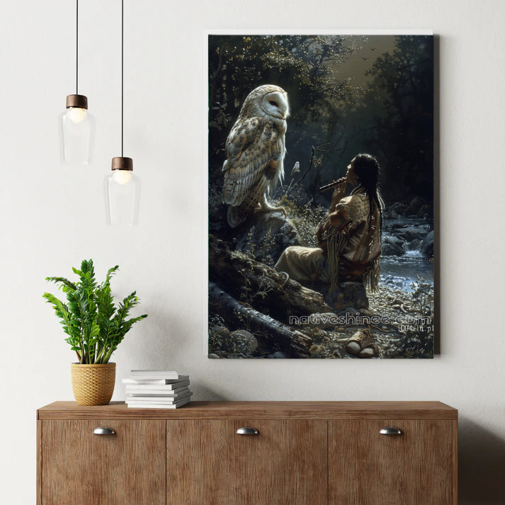 Native Owl Canvas