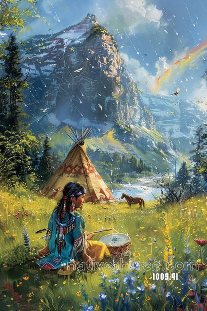 Rhythm of the Rainbow Meadows Canvas