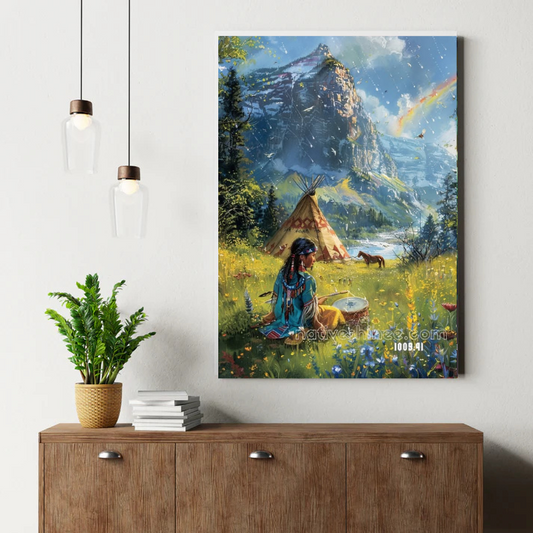 Rhythm of the Rainbow Meadows Canvas