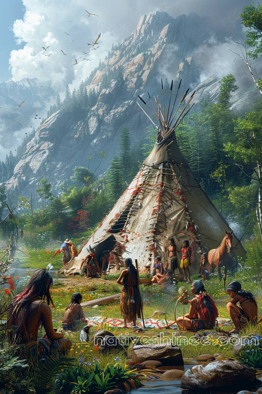 The Native American Way of Life Native American Canvas