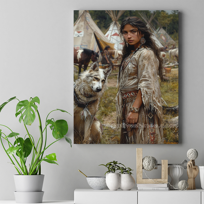 Soul of the Wilderness Native American Canvas