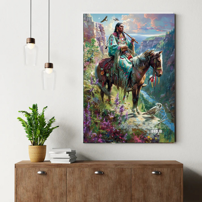 Flute of the Twilight Canyon Canvas