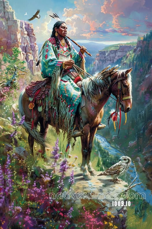 Flute of the Twilight Canyon Canvas