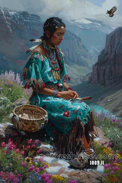 Whispers of the Canyon Quill Canvas