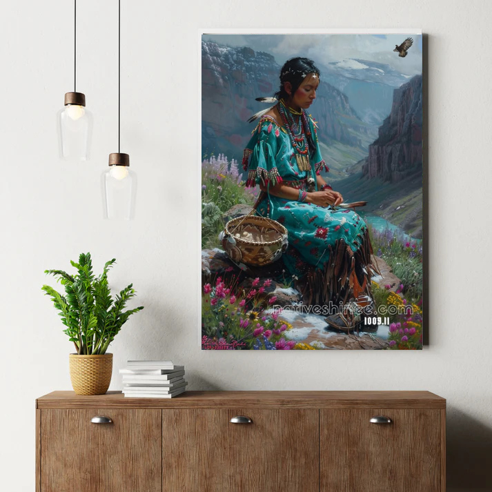 Whispers of the Canyon Quill Canvas