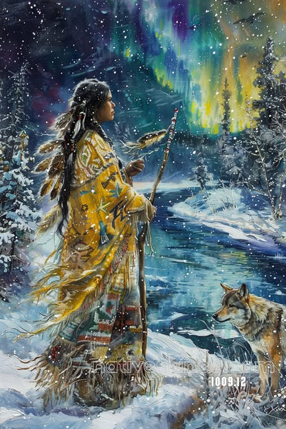 Aurora's Winter Pact Canvas