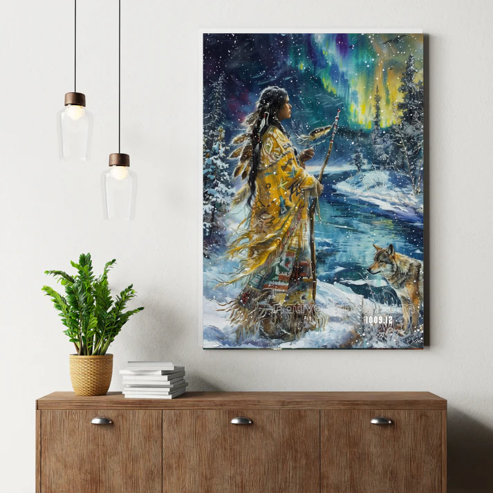 Aurora's Winter Pact Canvas