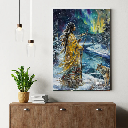 Aurora's Winter Pact Canvas