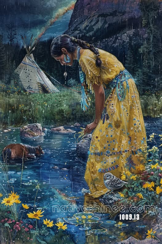 Iris of the Veiled Waters Canvas