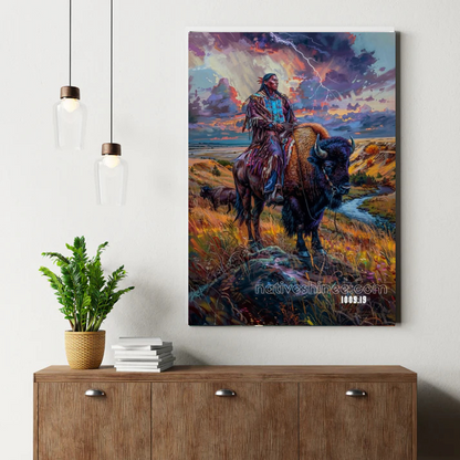 Thunder's Sacred Charge Canvas