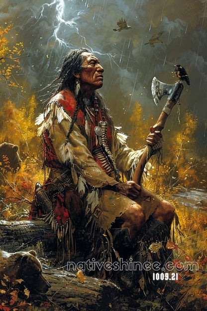 Storm's Unyielding Sentinel Canvas