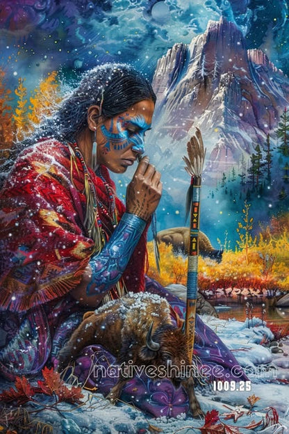 Prayer of the Winter Spirit Canvas