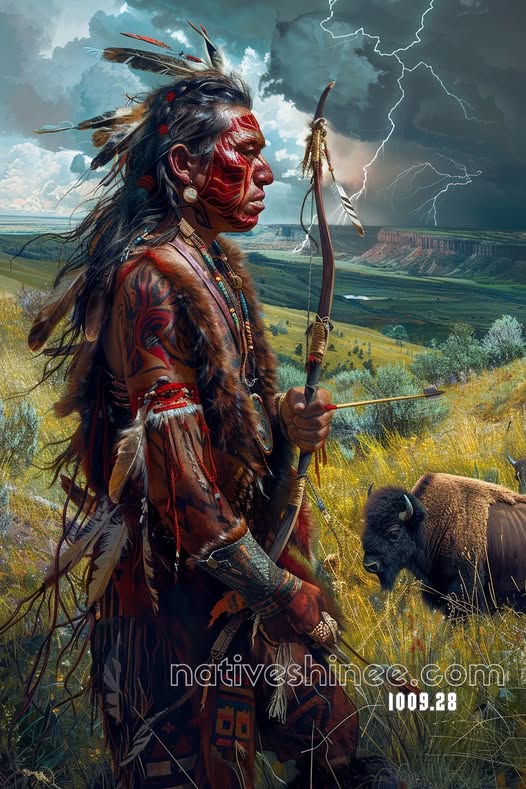 Warrior of Thunder Plains Canvas