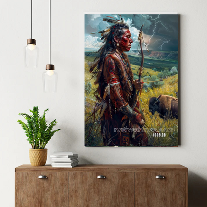 Warrior of Thunder Plains Canvas