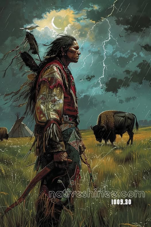 Warrior of the Storm Plains Canvas