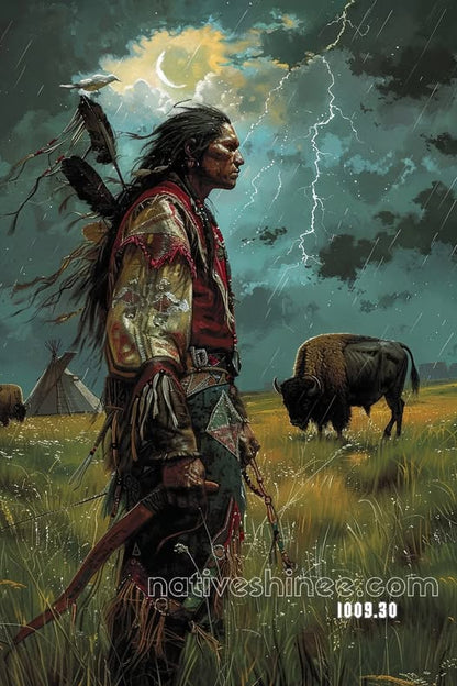 Warrior of the Storm Plains Canvas