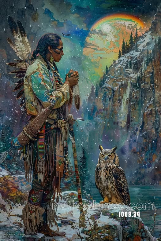 Prayer Under the Moonlit Cliffs Canvas