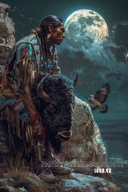 Guardian of the Moonlit Plains Canvas